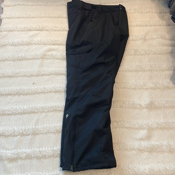 Zermatt snow ski pants snowboarding insulated black zipper pockets men’s size XL - Picture 10 of 16